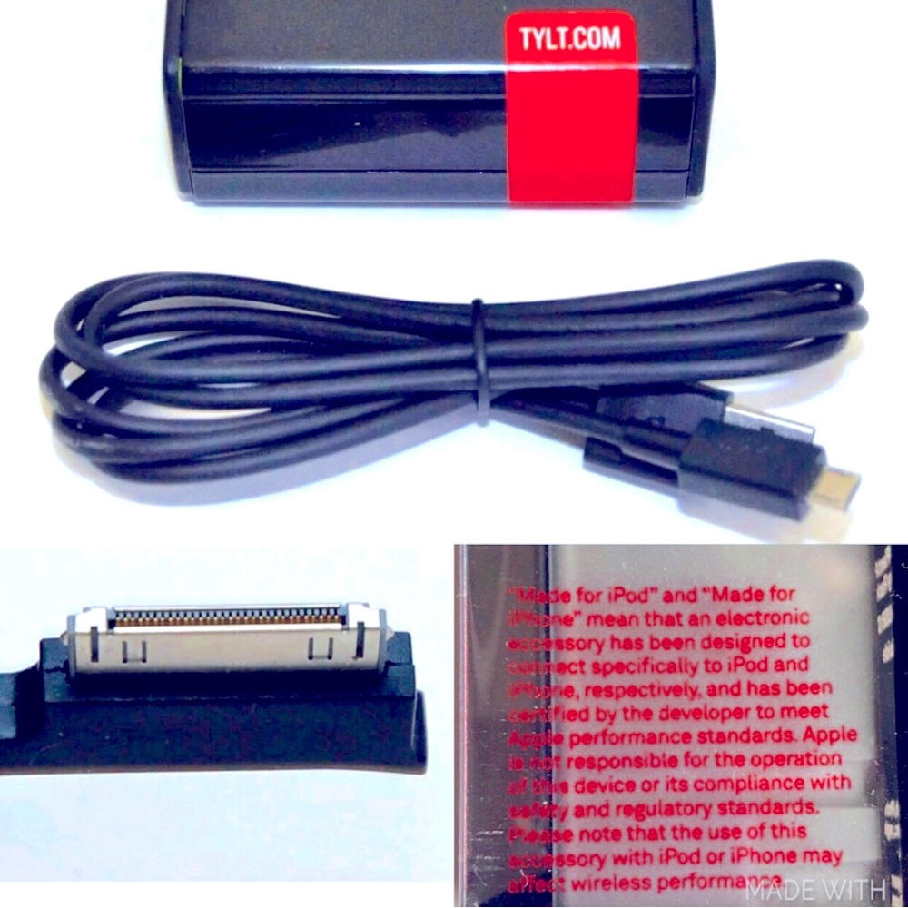 NEW USB Portable Charger Battery Pack POWERPLANT 5,200mAh w/30Pin Flex Arm Black - Picture 7 of 14